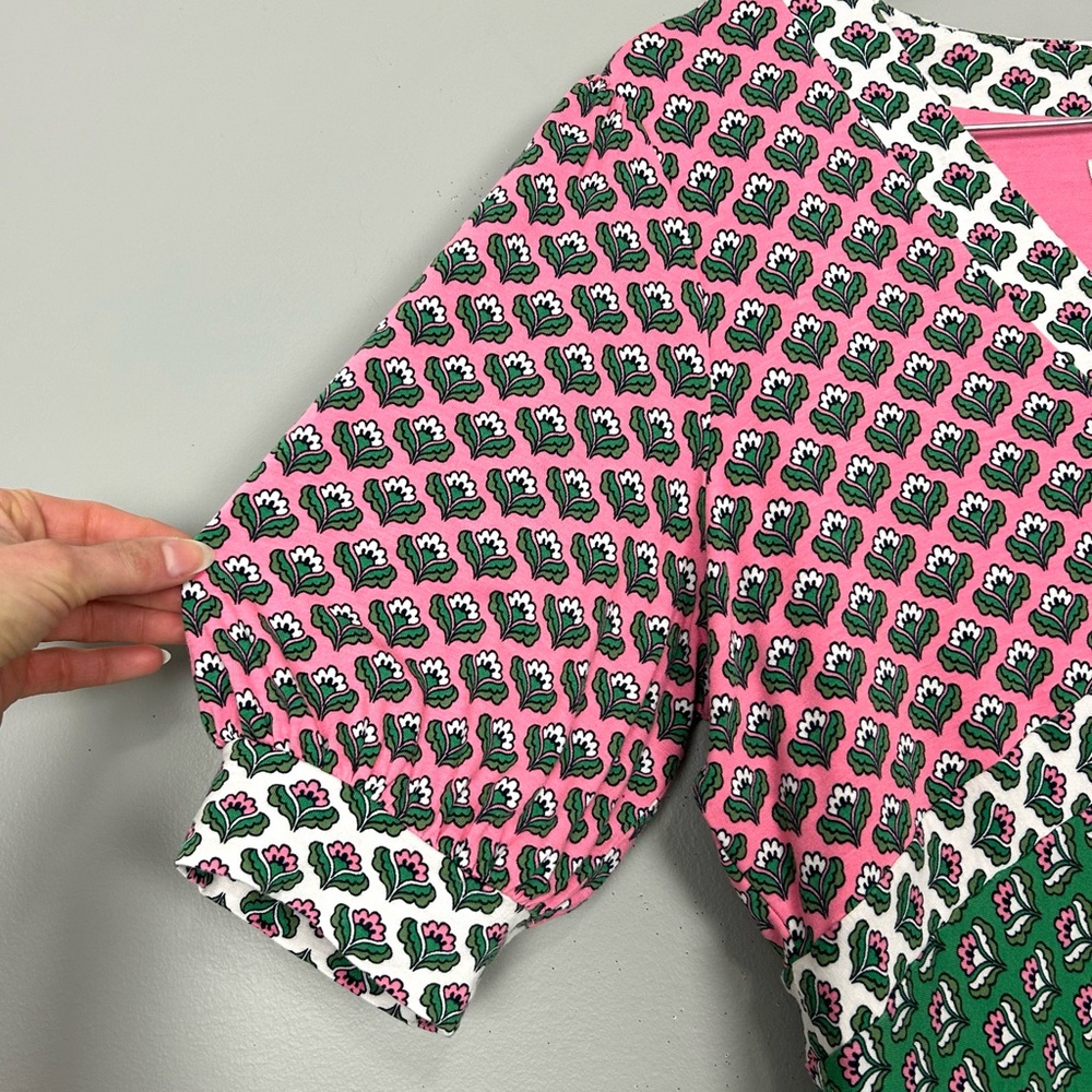 Boden Eva Jersey Knit Midi Dress Women’s Size 14 Floral Retro Whimsical Flared - Picture 4 of 8